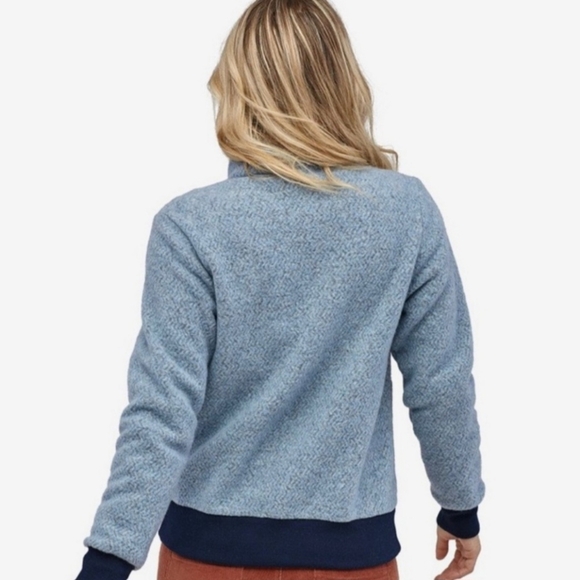 Patagonia Women'sWoolyester Fleece‎ Jacket Sky Blue Size Medium - Picture 5 of 16
